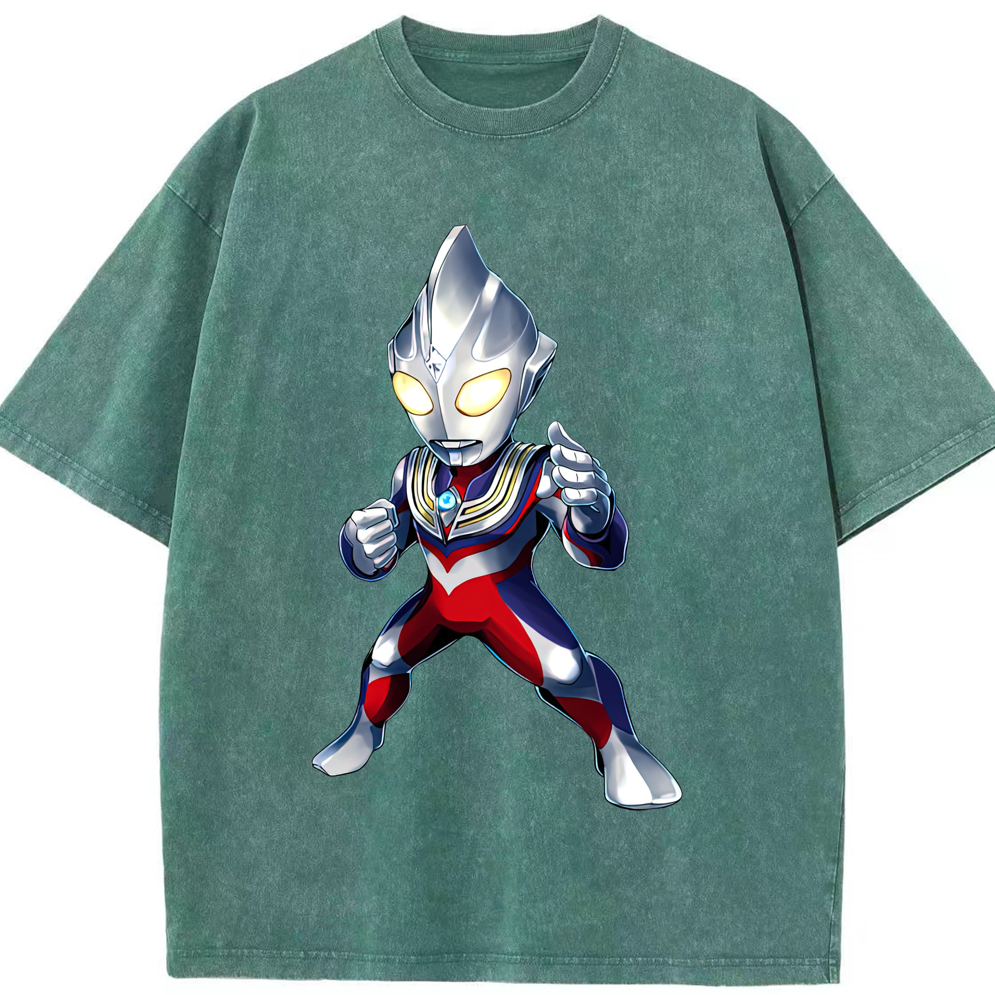 （画像用） ウルトラマン Ultraman 綿100% ヴィンテージ風 半袖Tシャツ（フロントプリント）